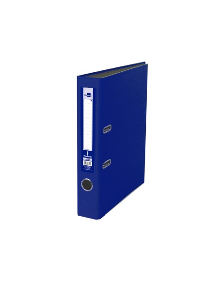CI | Archivador de palanca liderpapel folio documenta forrado pvc con rado lomo 52 mm azul compresor metalico