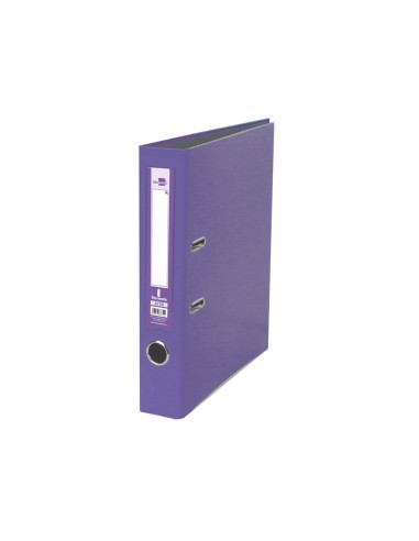 CI | Archivador de palanca liderpapel folio documenta forrado pvc con rado lomo 52 mm lila compresor metalico