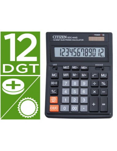 CI | Calculadora citizen sobremesa sdc-444 s 12 digitos