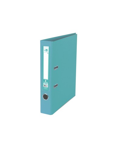 CI | Archivador de palanca liderpapel folio documenta forrado pvc con rado lomo 52 mm verde claro compresor