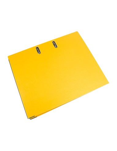 CI | Archivador de palanca liderpapel folio documenta forrado pvc con rado lomo 75mm amarillo compresor metalico