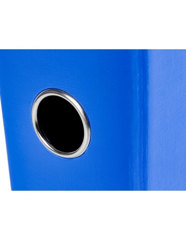 CI | Archivador de palanca liderpapel folio documenta forrado pvc con rado lomo 75mm azul compresor metalico