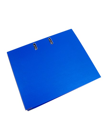 CI | Archivador de palanca liderpapel folio documenta forrado pvc con rado lomo 75mm azul compresor metalico