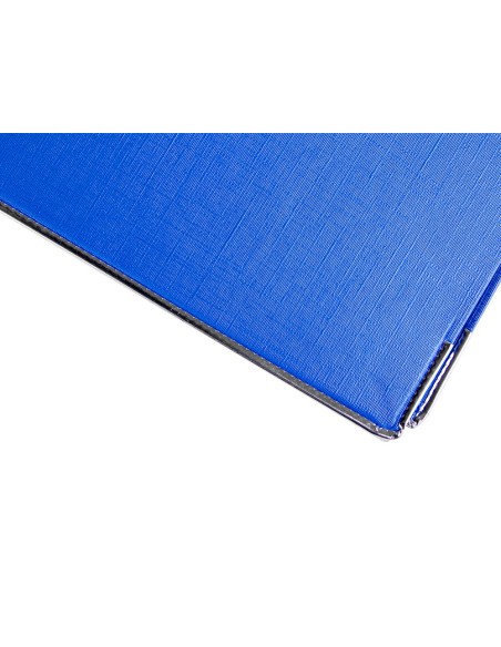 CI | Archivador de palanca liderpapel folio documenta forrado pvc con rado lomo 75mm azul compresor metalico