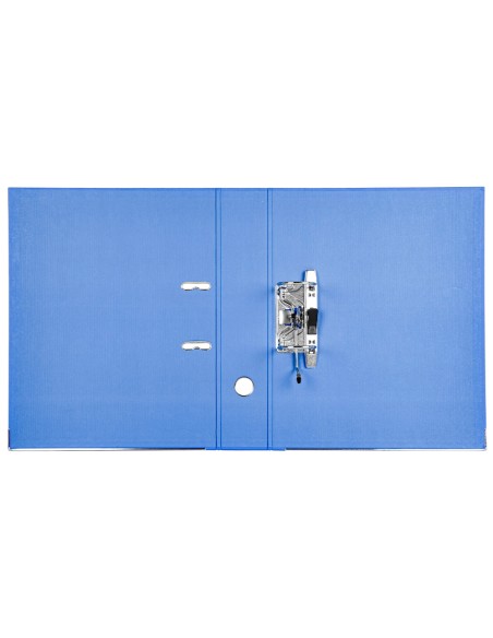 CI | Archivador de palanca liderpapel folio documenta forrado pvc con rado lomo 75mm azul compresor metalico
