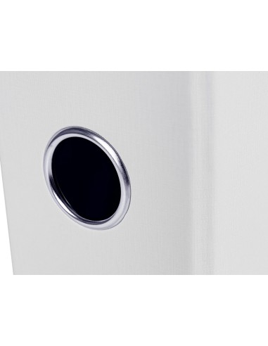 CI | Archivador de palanca liderpapel folio documenta forrado pvc con rado lomo 75mm blanco con compresor