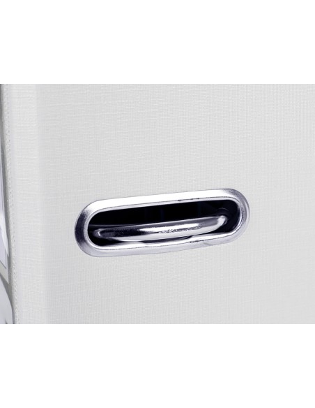 CI | Archivador de palanca liderpapel folio documenta forrado pvc con rado lomo 75mm blanco con compresor