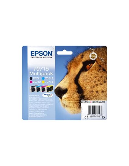 Multipack 4 cartuchos de tinta ORIGINAL C13T071540
