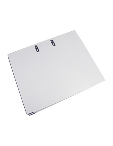 CI | Archivador de palanca liderpapel folio documenta forrado pvc con rado lomo 75mm blanco con compresor