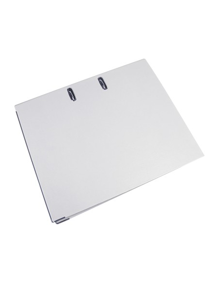 CI | Archivador de palanca liderpapel folio documenta forrado pvc con rado lomo 75mm blanco con compresor