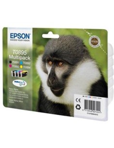 Multipack 4 cartuchos de tinta ORIGINAL C13T089540 2