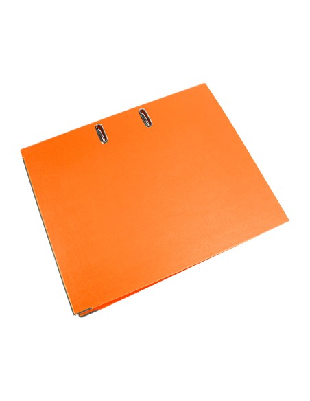 CI | Archivador de palanca liderpapel folio documenta forrado pvc con rado lomo 75mm naranja con compresor