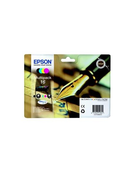 Multipack 4 cartuchos de tinta ORIGINAL C13T162640 - nº16