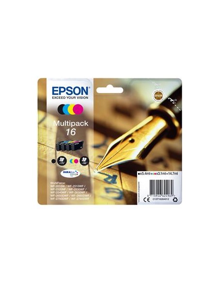 Multipack 4 cartuchos de tinta ORIGINAL C13T162640 - nº16
