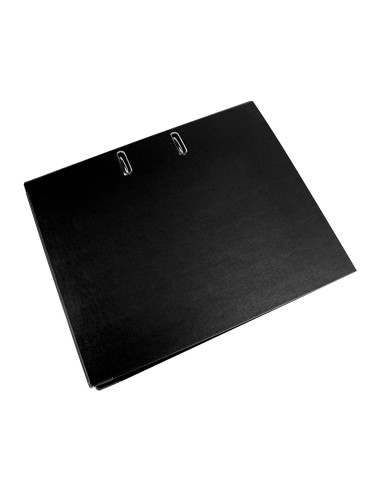 CI | Archivador de palanca liderpapel folio documenta forrado pvc con rado lomo 75mm negro compresor metalico