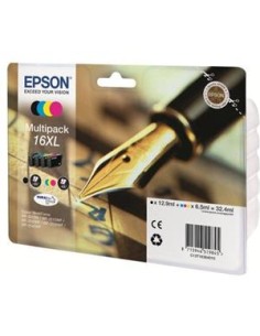 Multipack 4 cartuchos de tinta ORIGINAL C13T163640 - nº16XL