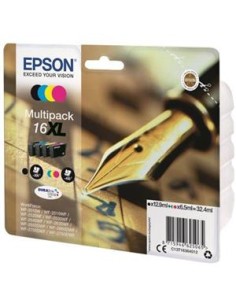 Multipack 4 cartuchos de tinta ORIGINAL C13T163640 - nº16XL 2