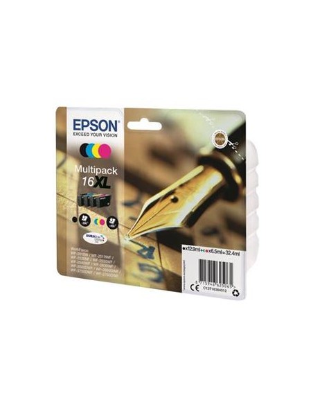 Multipack 4 cartuchos de tinta ORIGINAL C13T163640 - nº16XL
