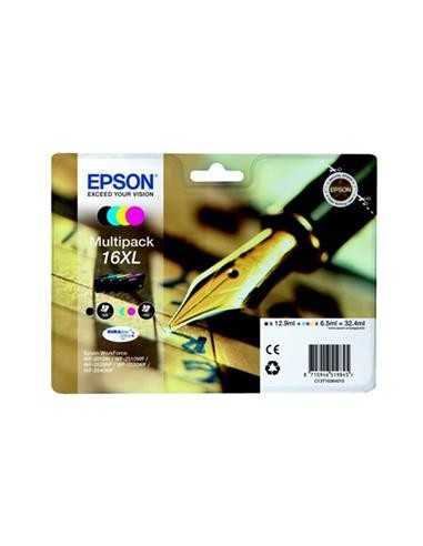 Multipack 4 cartuchos de tinta ORIGINAL C13T163640 - nº16XL