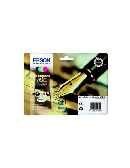 Multipack 4 cartuchos de tinta ORIGINAL C13T163640 - nº16XL