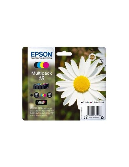 Multipack 4 cartuchos de tinta ORIGINAL C13T180640 - nº18