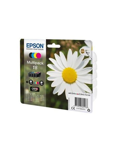 Multipack 4 cartuchos de tinta ORIGINAL C13T180640 - nº18