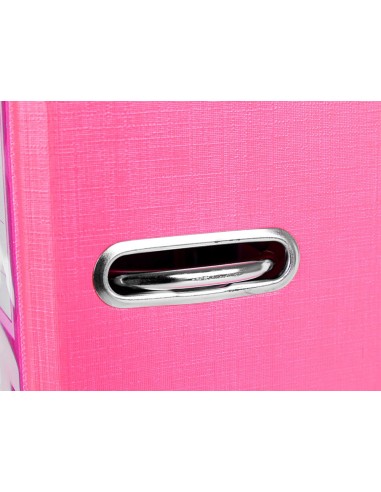 CI | Archivador de palanca liderpapel folio documenta forrado pvc con rado lomo 75 mm rosa compresor metalico