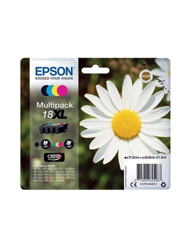 Multipack 4 cartuchos de tinta ORIGINAL C13T181640 - nº18XL