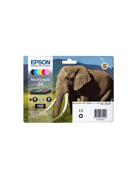 Multipack 6 cartuchos de tinta ORIGINAL C13T242840 - nº24
