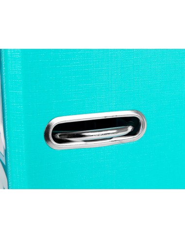 CI | Archivador de palanca liderpapel folio documenta forrado pvc con rado lomo 75 mm verde claro compresor