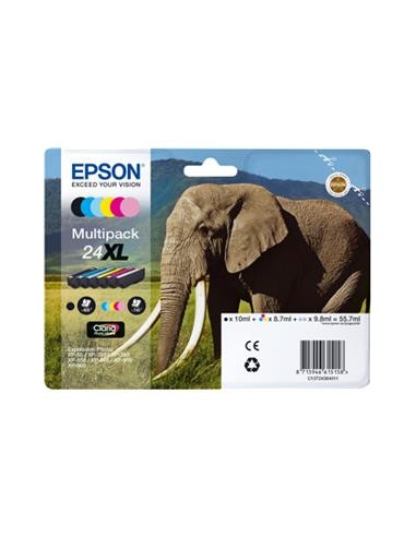 Multipack 6 cartuchos de tinta ORIGINAL C13T243840 - nº24XL