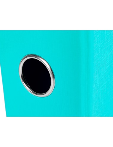 CI | Archivador de palanca liderpapel folio documenta forrado pvc con rado lomo 75 mm verde claro compresor