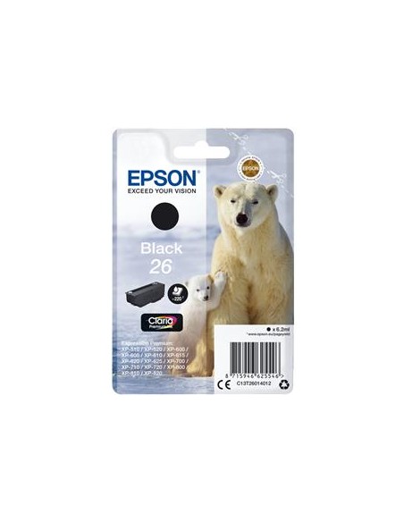 Cartucho de tinta ORIGINAL C13T260140 - nº26BK