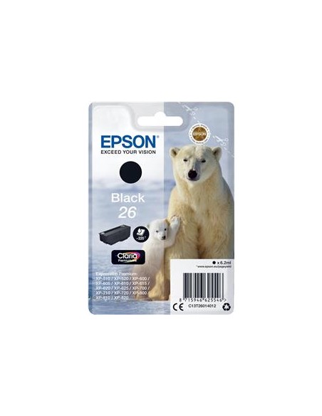 Cartucho de tinta ORIGINAL C13T260140 - nº26BK