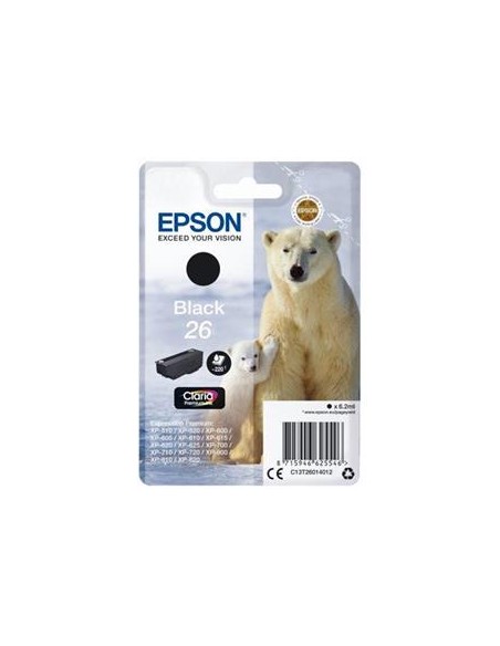 Cartucho de tinta ORIGINAL C13T260140 - nº26BK