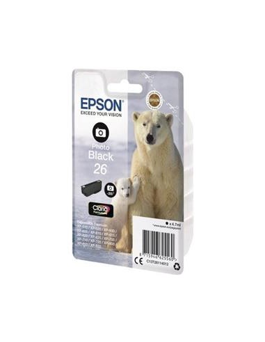 Cartucho de tinta ORIGINAL C13T261140 - nº26PBK
