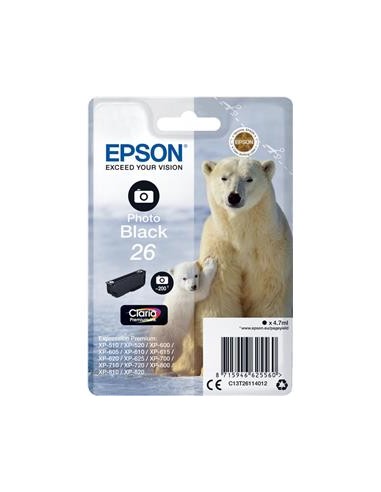 Cartucho de tinta ORIGINAL C13T261140 - nº26PBK