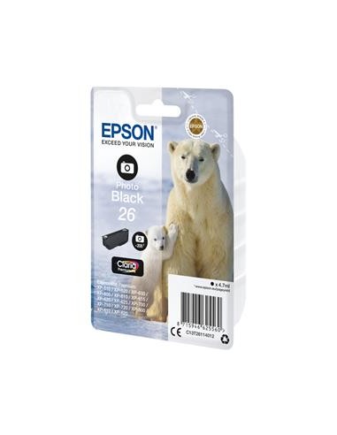 Cartucho de tinta ORIGINAL C13T261140 - nº26PBK