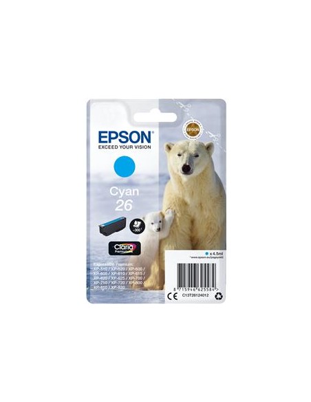 Cartucho de tinta ORIGINAL C13T261240 - nº26C