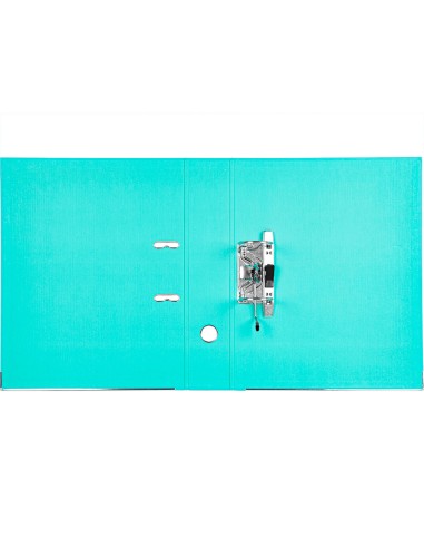 CI | Archivador de palanca liderpapel folio documenta forrado pvc con rado lomo 75 mm verde claro compresor
