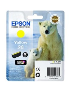 Cartucho de tinta ORIGINAL C13T261440 - nº26Y 2