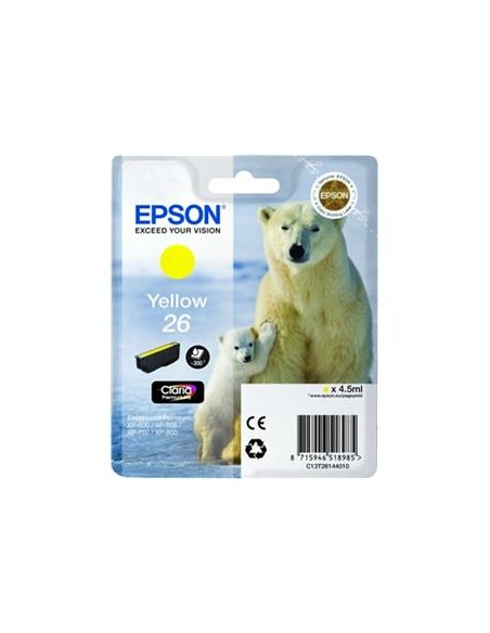 Cartucho de tinta ORIGINAL C13T261440 - nº26Y