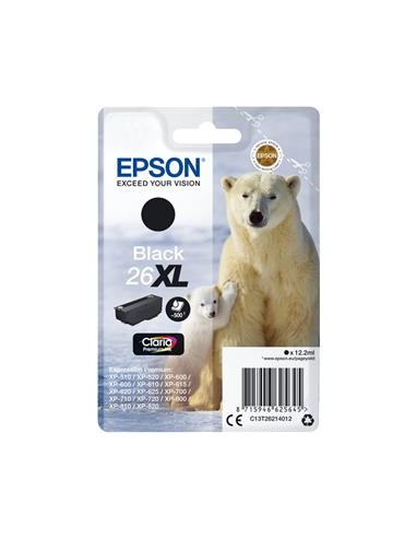 Cartucho de tinta ORIGINAL C13T262140 - nº26XLBK