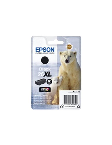 Cartucho de tinta ORIGINAL C13T262140 - nº26XLBK