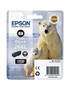 Cartucho de tinta ORIGINAL C13T263140 - nº26XLPBK