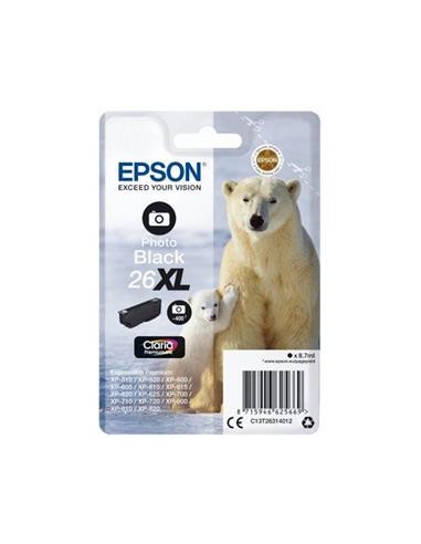 Cartucho de tinta ORIGINAL C13T263140 - nº26XLPBK