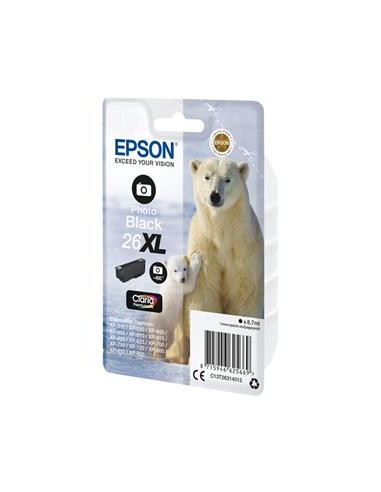 Cartucho de tinta ORIGINAL C13T263140 - nº26XLPBK