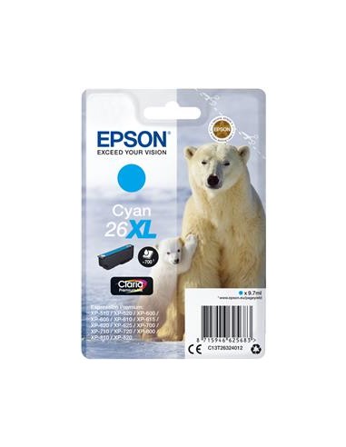 Cartucho de tinta ORIGINAL C13T263240 - nº26XLC