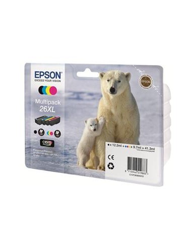 Multipack 4 cartuchos de tinta ORIGINAL C13T263640 - nº26XL