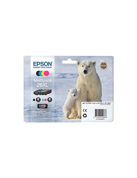 Multipack 4 cartuchos de tinta ORIGINAL C13T263640 - nº26XL